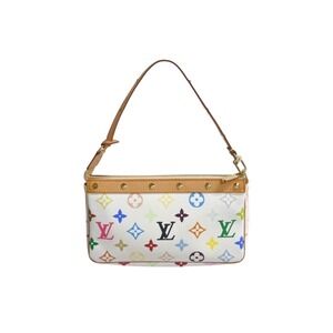 LOUIS VUITTON Monogram Multicolore Multicolor Pochette by Takashi Murakami